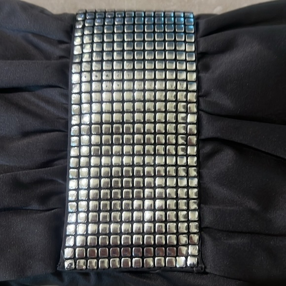 Jessica McClintock Dark Gray Clutch - No Strap - Picture 2 of 7